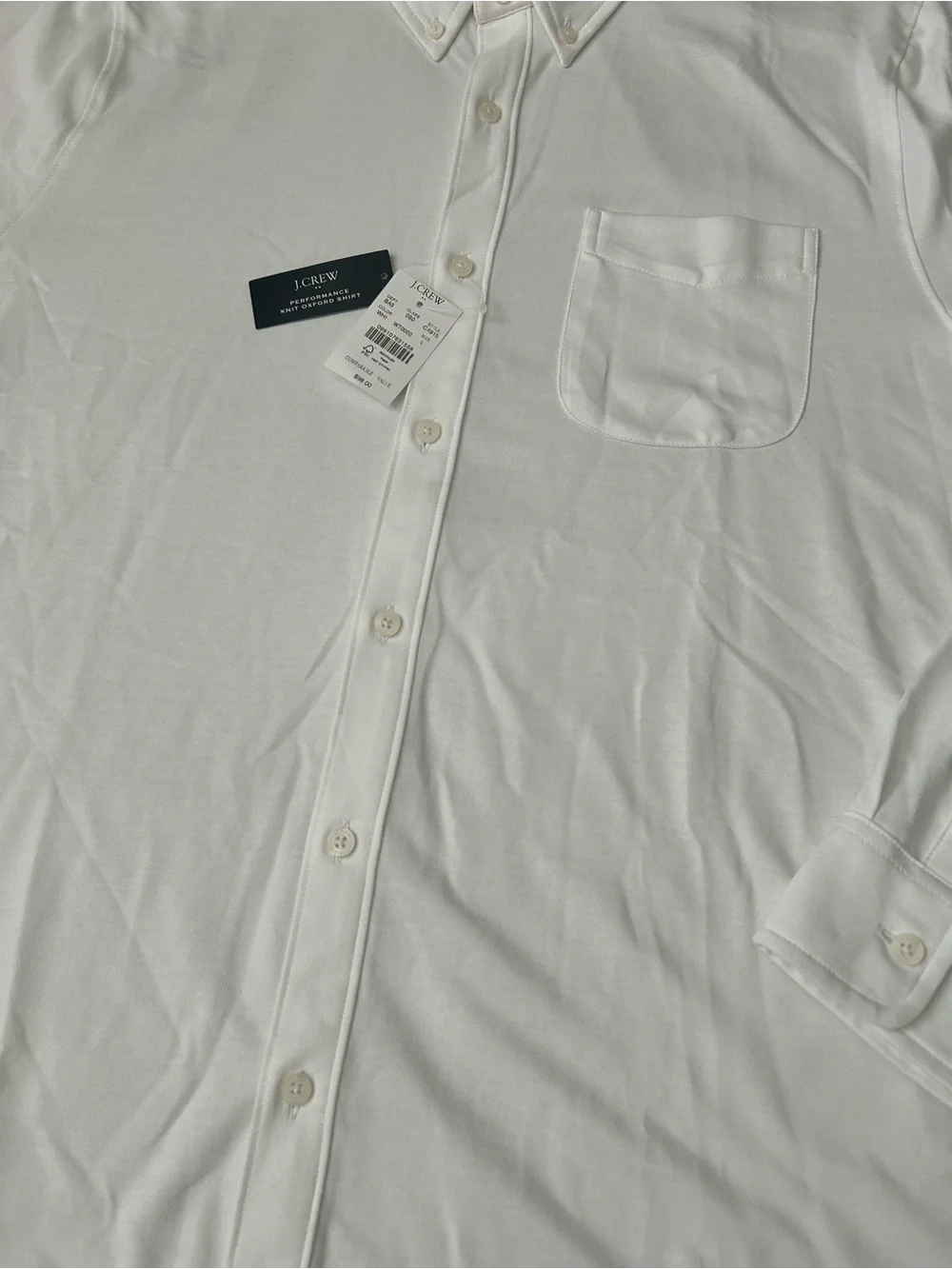 J. Crew White Button-Down Casual Shirt